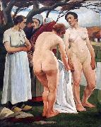 Eugene Laermans Women Bathing in France oil painting artist